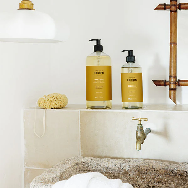 savon liquide parfumé 1L miel amande Fer à Cheval