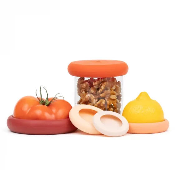 Couvercles alimentaires en silicone lavable x5 par Food Huggers