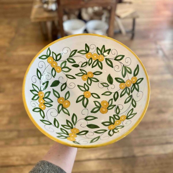 Saladier artisanal italien Molleni collection Limone