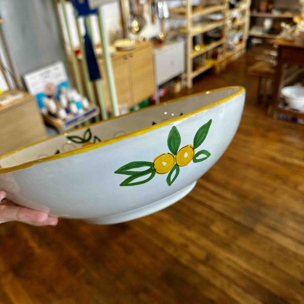 Saladier artisanal italien Molleni collection Limone
