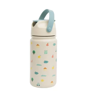 gourde en inox isotherme pour enfant aux motifs Foret par The Cotton Cloud