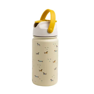 gourde en inox isotherme pour enfant Teckel par The Cotton Cloud