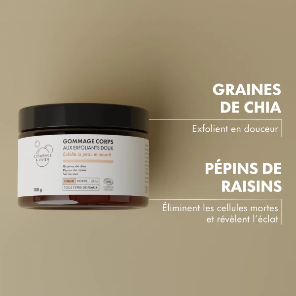 gommage corps bio par Clémence & Vivien