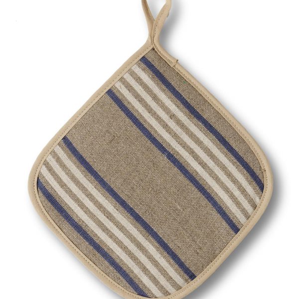 manique en lin à rayures, fabriqué en France