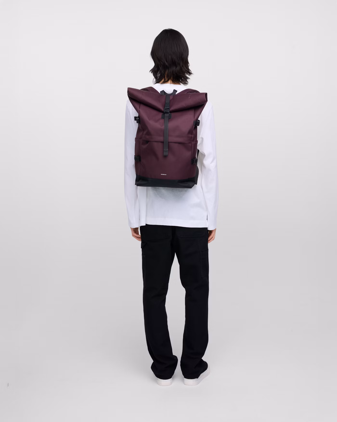 sac à dos icon L par Sandqvist en polyester recyclé couleur cabernet