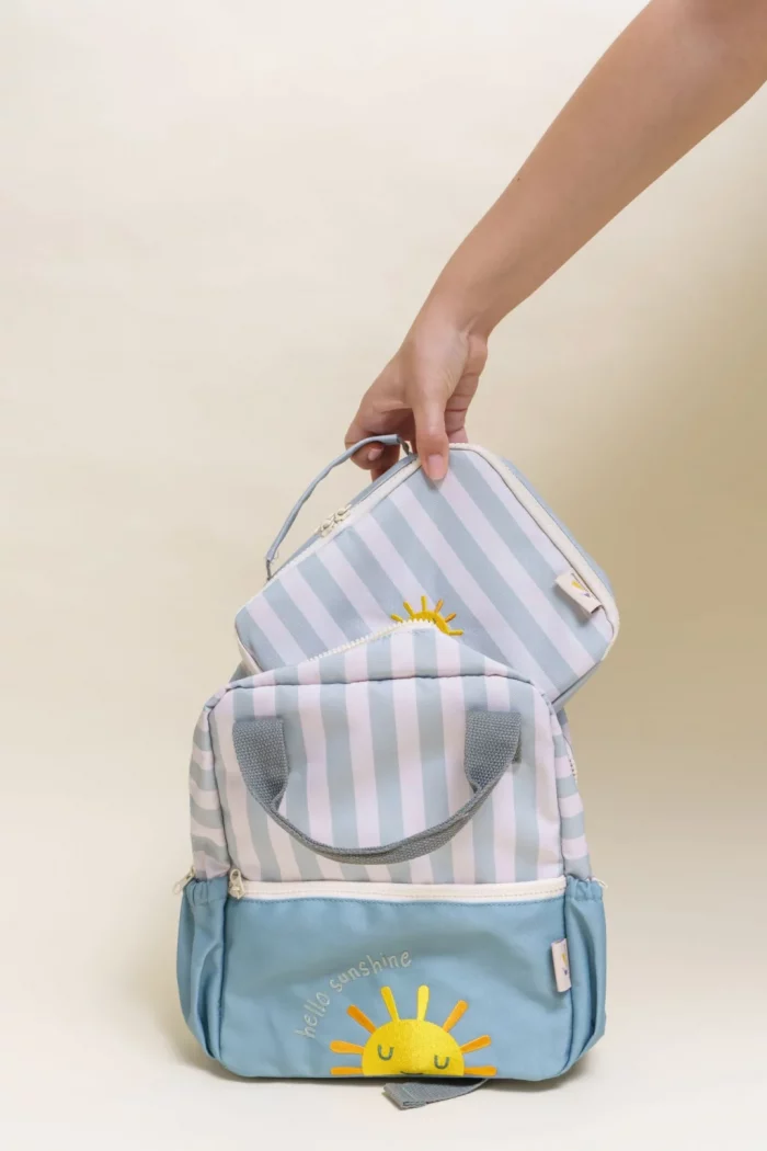 sac à lunch gouter pour enfant - motif soleil par the cotton cloud