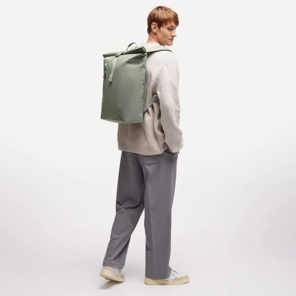 Sac à dos recyclé Rolltop 26L Vert sauge Got Bag