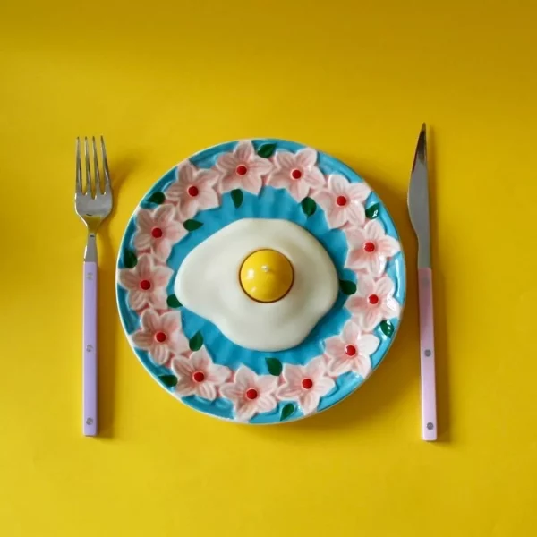 Bougie décorative oeuf au plat - The Dopamine Lab