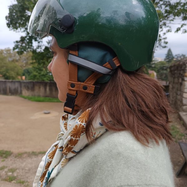 cache oreilles casque vélo Suzon & Suzette vert