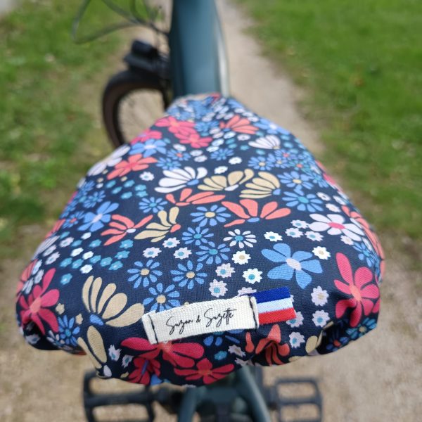 couvre-selle imperméable pour vélo par Suzon & Suzette - champêtre