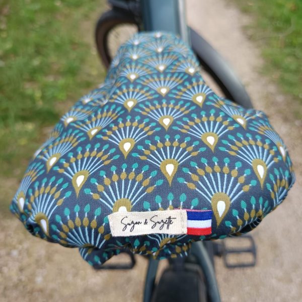 couvre-selle imperméable pour vélo par Suzon & Suzette - ethnique