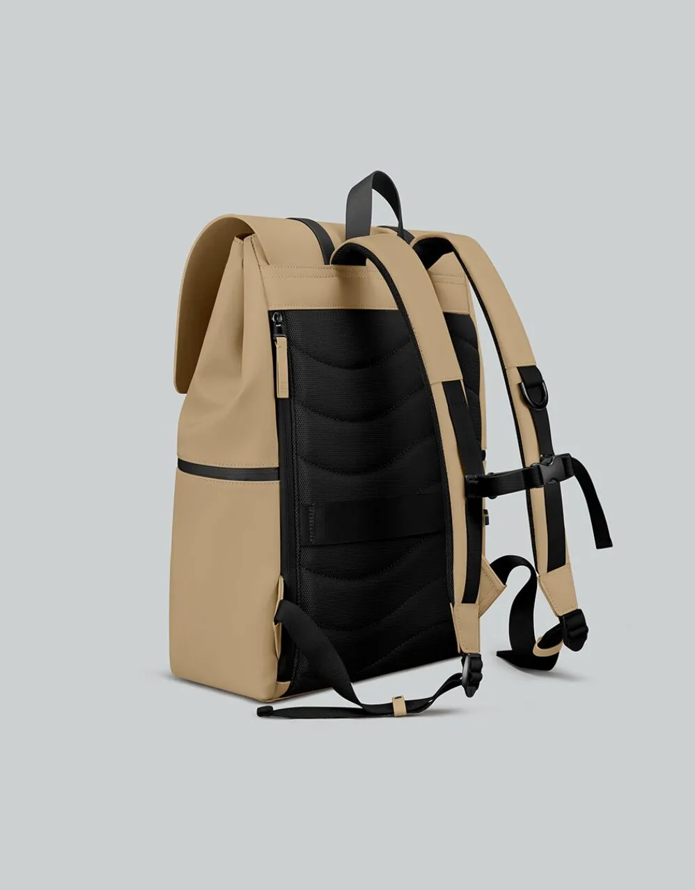 sacados-impermeable-gaston-luga-16pouces-creme2 Sac à dos imperméable Gaston Luga 20L latte