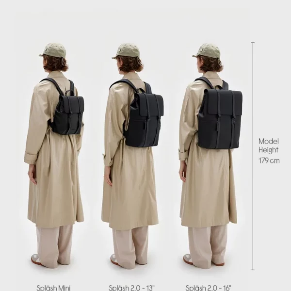 Sac à dos imperméable Gaston Luga 20L noir