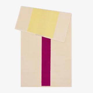 serviettes 70*140 en coton bio jaune fuchsia par Suite702
