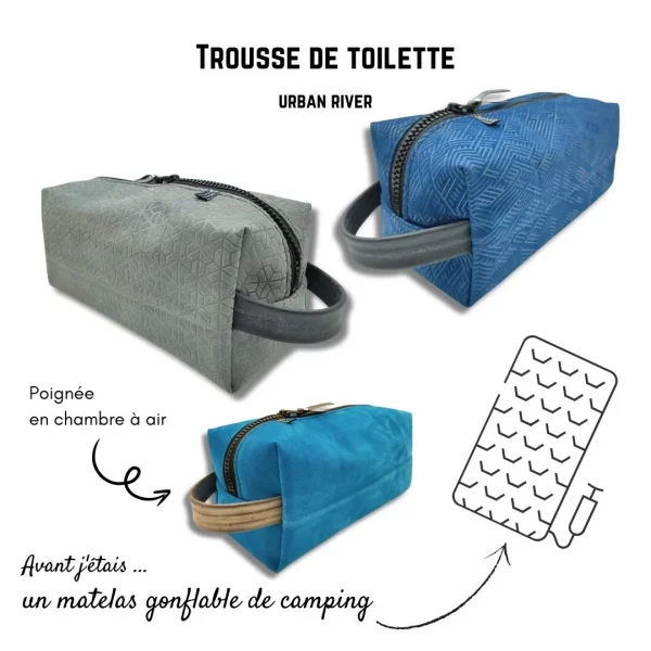 Trousse de toilette en matelas recyclée par Urban River