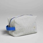Trousse de toilette rayé noir bleu La Cerise sur le Gateau