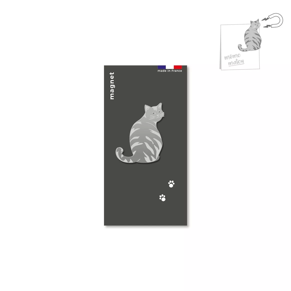 magnet aimanté chat par tout simplement