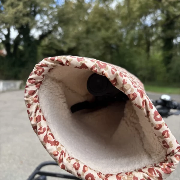 paire de manchons pour vélo léopard Suzon & Suzette