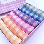 Serviettes de table en gaze de coton multicolores par Charmy