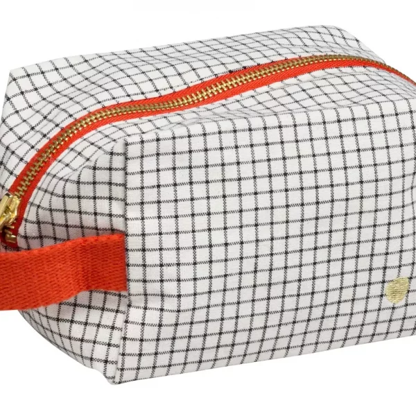 Trousse de toilette mini rayé noir La Cerise sur le Gateau