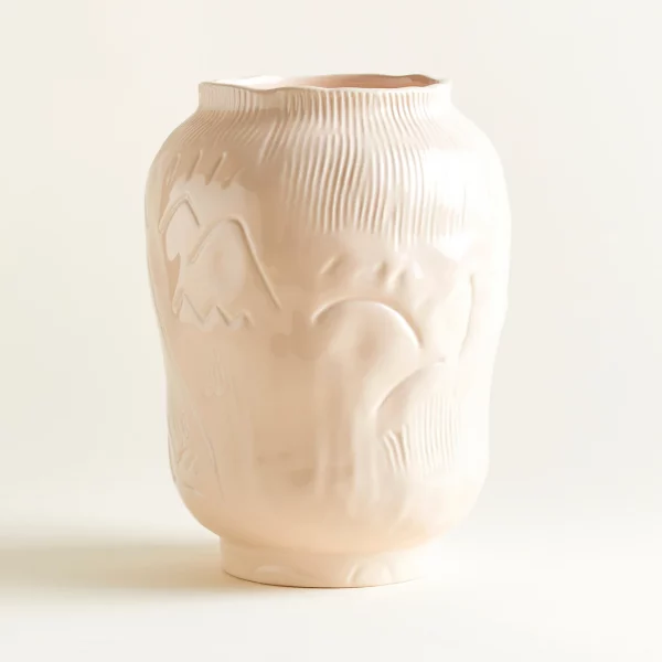 vase en céramique taille L rose poudré creme OnoMao