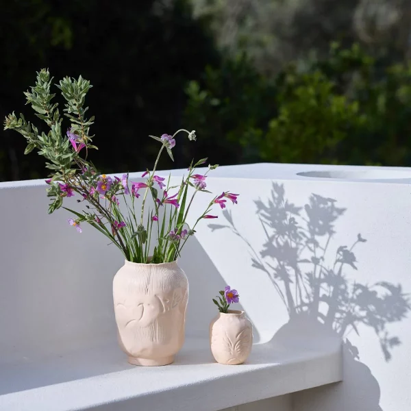vase en céramique taille L rose poudré creme OnoMao