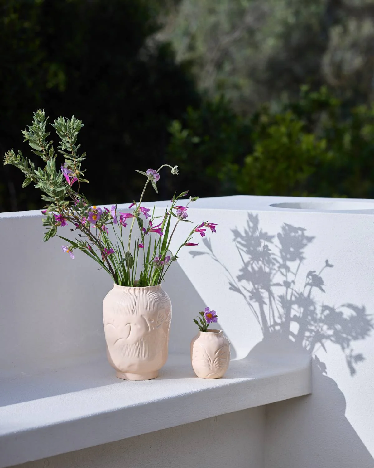 vase-L-rose-creme-onomao3.jpg vase en céramique taille L rose poudré creme OnoMao