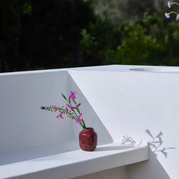 vase en céramique taille S bordeaux OnoMao