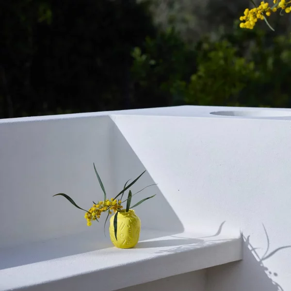 vase en céramique taille S jaune citron OnoMao