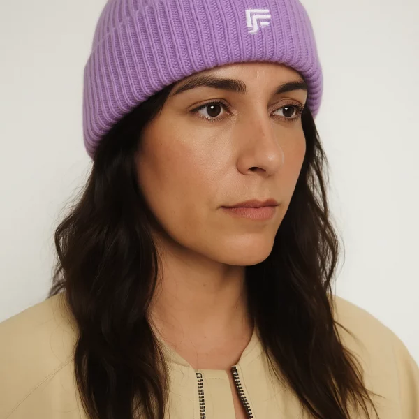 bonnet cagoule vélo couleur lilas TOMO