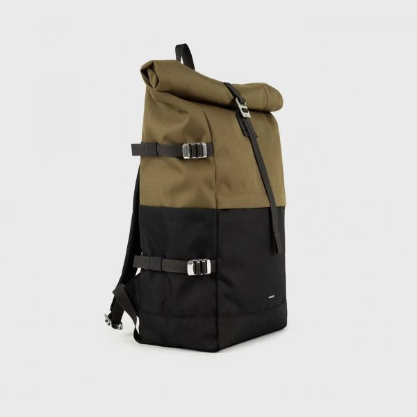 sac à dos sandqvist icon L noir et olive