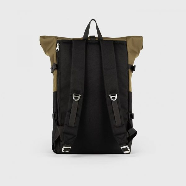 sac à dos sandqvist icon L noir et olive