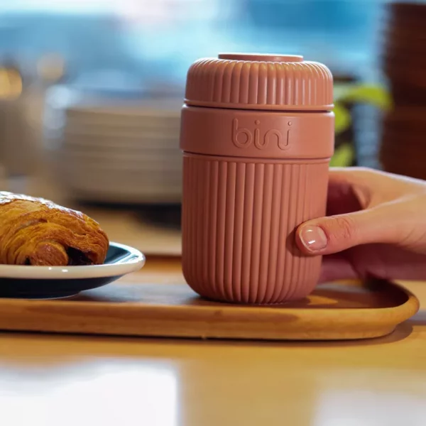 bini mug réutilisable rose