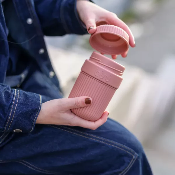 bini mug réutilisable rose