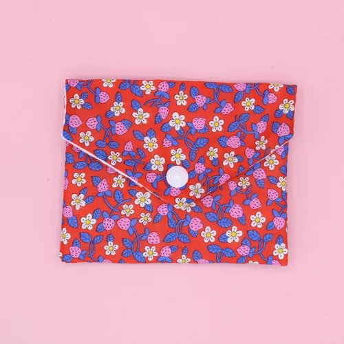 Pochette à savon en coton oeko-tex motif fleurs Liberty