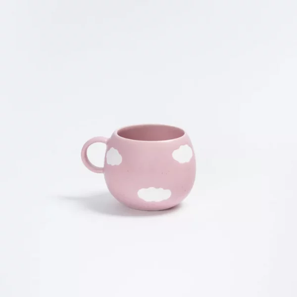 Mug Rond 500ml rose à nuage par Egg Back Home