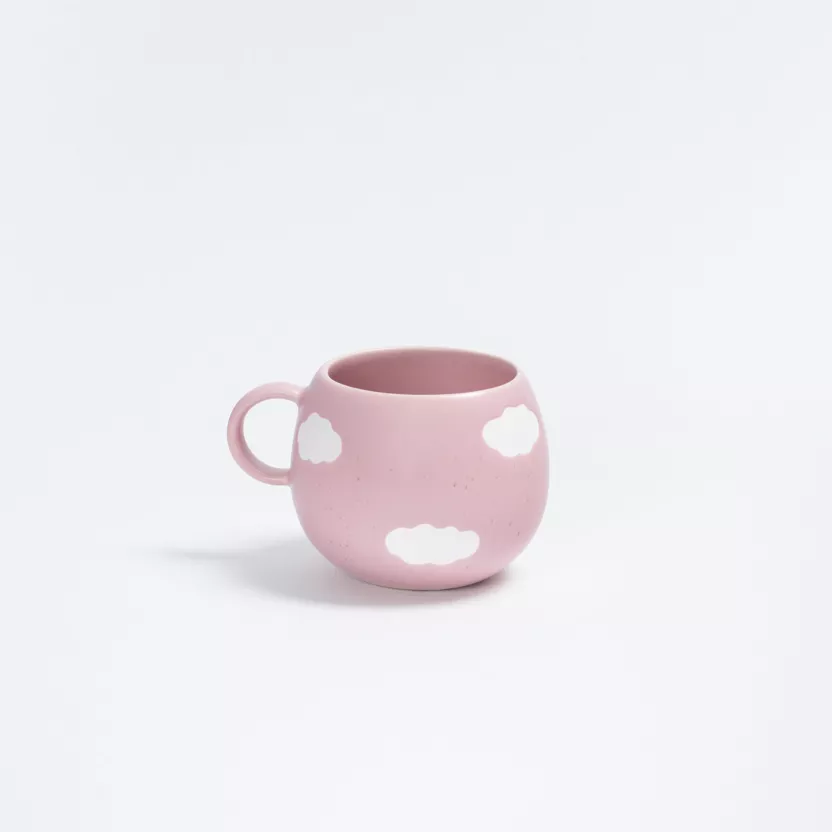 Mug Rond 500ml rose à nuage par Egg Back Home