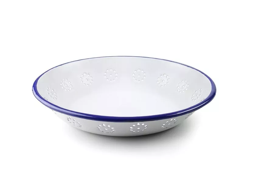 corbeille en émail blanche Ibili