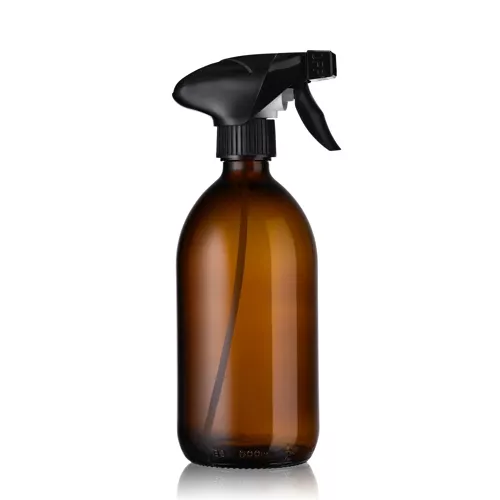 flacon spray verre ambré 500ml