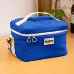 lunchbag en coton bio bleu électrique par Hindbag