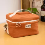 lunchbag en coton bio terracotta par Hindbag