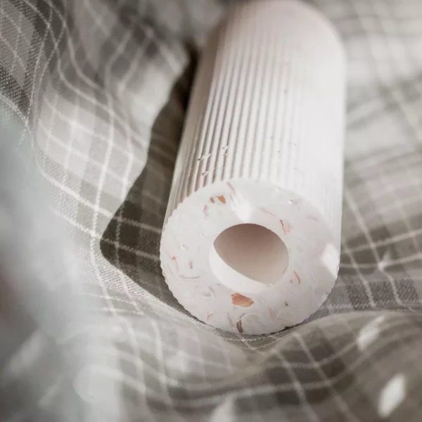 soliflore en coquillages recyclés saint-jacques par Malakio