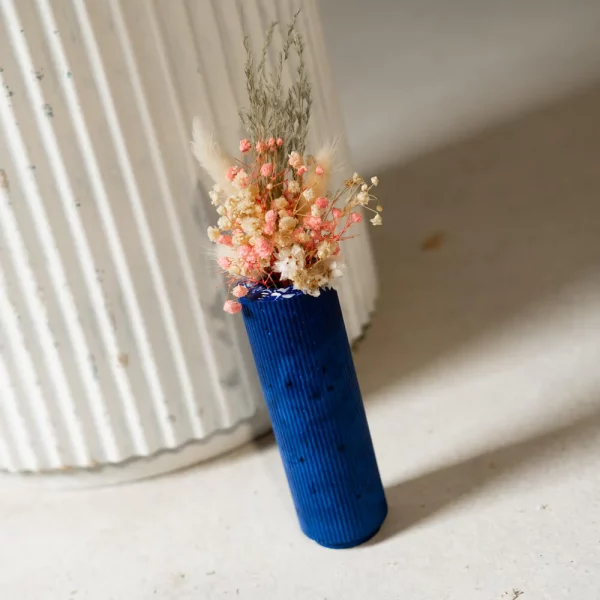 soliflore en coquillages recyclés huitre bleu par Malakio