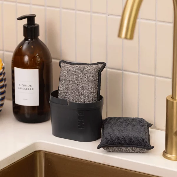 Eponge Inga lavable grise