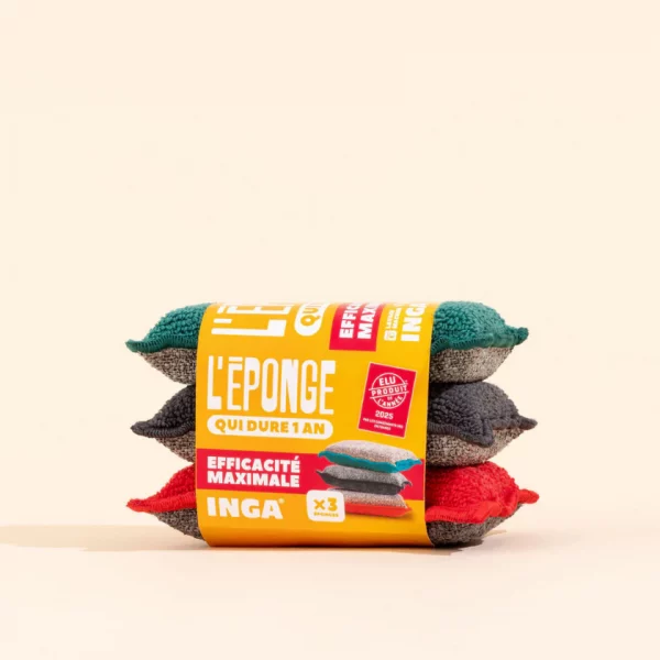 Eponges lavables INGA par pack de 3