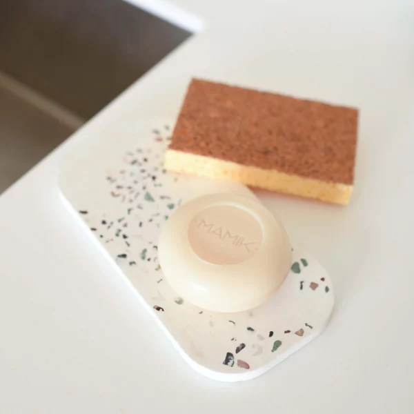 porte savon en diatomite absorbant Mamik