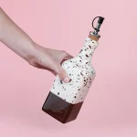 Bouteille d'huile en céramique marron moucheté Alfar Tierra Cocida