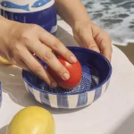 Bol rape en céramique bleu Afar Tierra Cocida