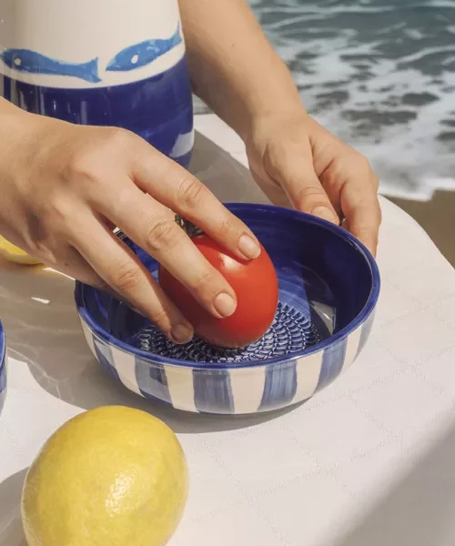 Bol rape en céramique bleu Afar Tierra Cocida