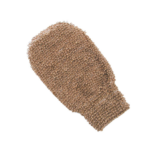 gant exfoliant en jute et coton bio par Anae